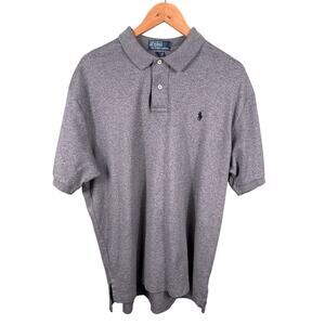 Polo Ralph Lauren Men's Size XL Gray Soft Cotton‎ Casual Short Sleeve Polo Shirt